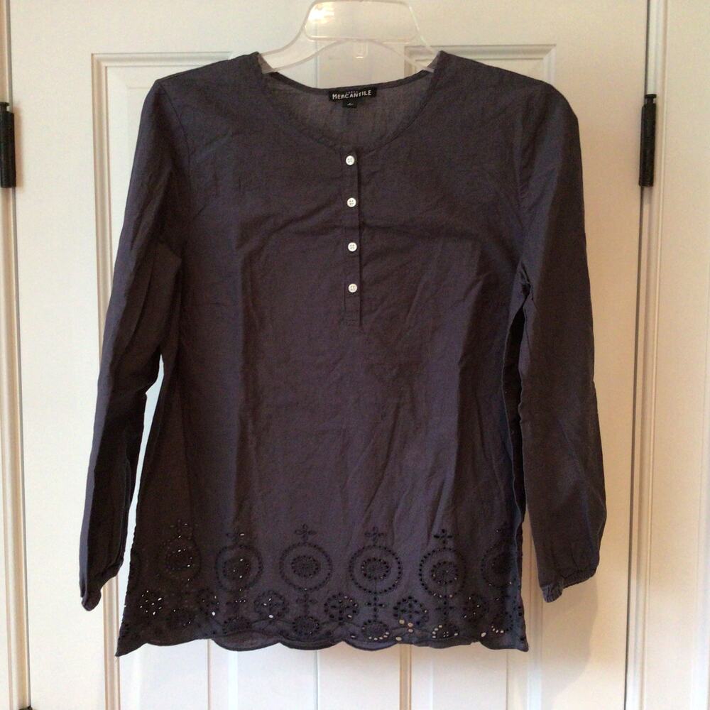 J Crew Mercantile  Cotton Blouse Sz S